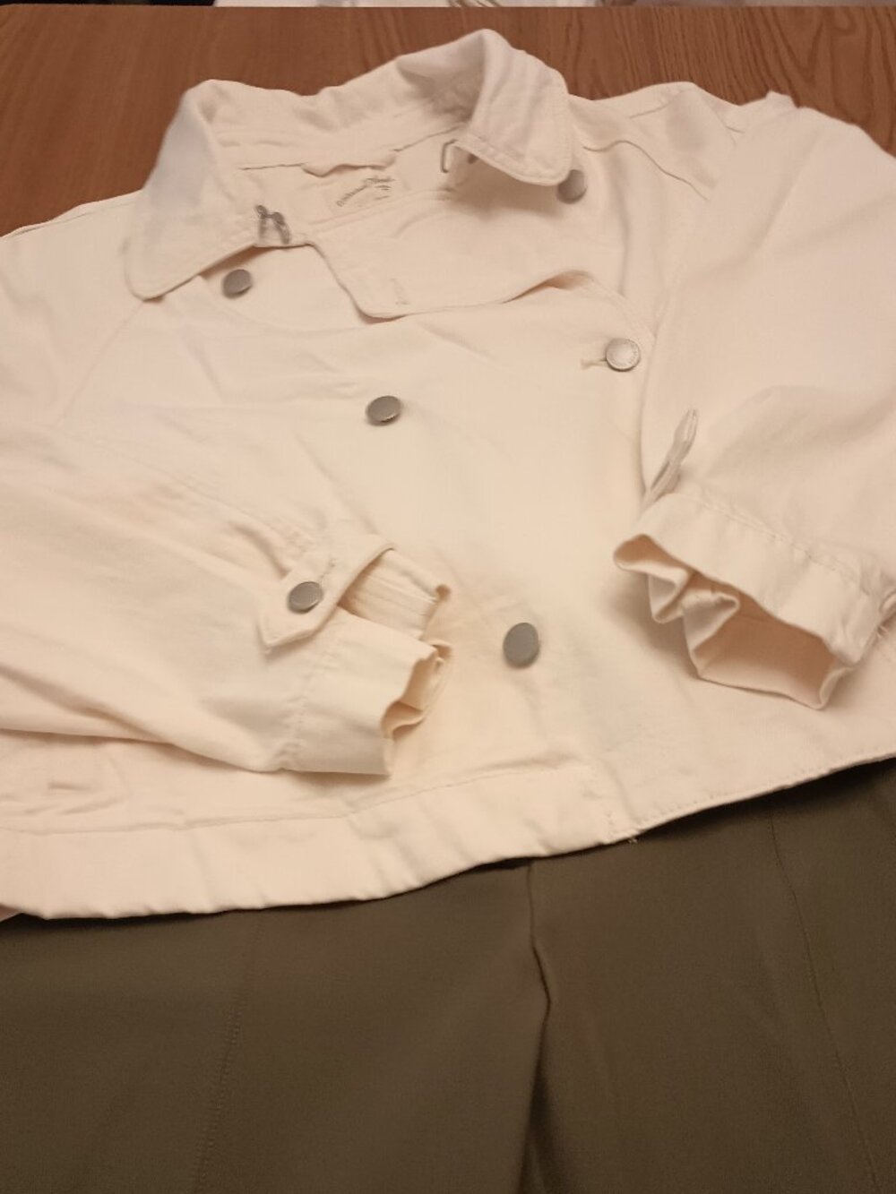 Universal Thread Size XXL Cream Cropped Double Breasted Jacket (NWT)